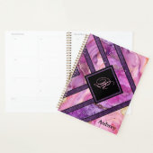 Unieke moderne roze Paarse geometrische gepersonal Planner (Display)