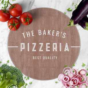 Unieke Moderne Rustische Familienaam Pizzeria Pizz Snijplank