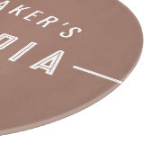 Unieke Moderne Rustische Familienaam Pizzeria Pizz Snijplank (Hoek)