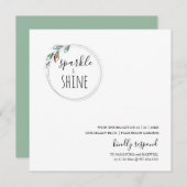 Unieke moderne Scandinavische kerstuitnodiging Notitiekaartje (Voorkant / Achterkant)