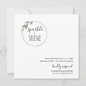 Unieke moderne Scandinavische kerstuitnodiging Notitiekaartje (Voorkant)