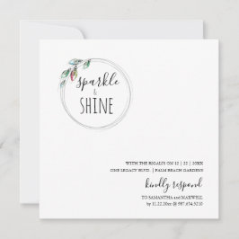 Unieke moderne Scandinavische kerstuitnodiging Notitiekaartje