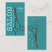 Unieke moderne schaar afsprakenkaartje (Voorkant / Achterkant)