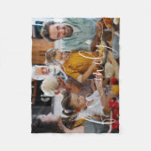 Unieke, moderne serie-foto-hoofdlettertypografie fleece deken (Voorkant)