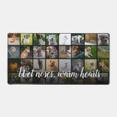 Unieke moderne stijlvolle 32 fotocollage bureaumat (Voorkant)