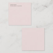 Unieke moderne stijlvolle minimalist notitiekaartje (Voorkant / Achterkant)