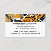 Unieke moderne Tegels collage Visitekaartje (Achterkant)