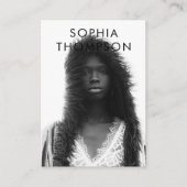 Unieke moderne trendy QR-code sociale media-pictog Visitekaartje (Voorkant)