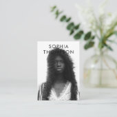 Unieke moderne trendy QR-code sociale media-pictog Visitekaartje (Staand voorkant)