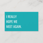 Unieke, moderne typografie visitekaartje (Voorkant)