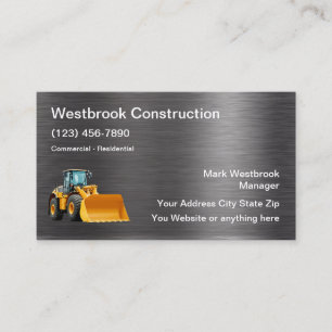 Unieke moderne Visitekaartjes voor de bouw
