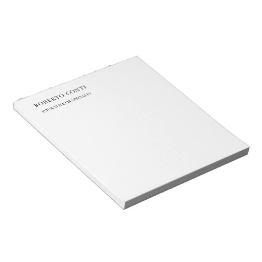 Unieke Moderne Vlakke Minimalist Notitieblok (Schuin)