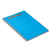 Unieke moderne vlakte minimalistische naam notitieboek (Rechterzijde)