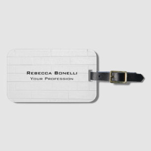 Unieke, moderne wandbrick-minimalistisch bagagelabel