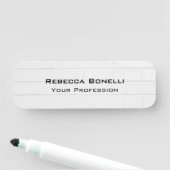 Unieke, moderne wandbrick-minimalistisch naamplaatje (In situ)