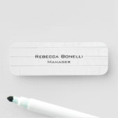 Unieke, moderne wandbrick-minimalistisch naamplaatje (In situ)