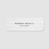 Unieke, moderne wandbrick-minimalistisch naamplaatje (Voorkant)