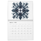 Unieke moderne Waterverf Abstracte kunst 2026 Kalender (Feb 2026)