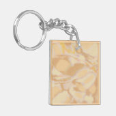 Unieke moderne waterverf handtekening sinaasappel sleutelhanger (Voorkant Links)