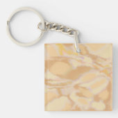 Unieke moderne waterverf handtekening sinaasappel sleutelhanger (Voorkant)