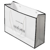 Unieke & moderne winkelzak met eigen logo groot cadeauzakje (Voorkant Gekanteld)