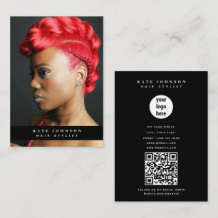 Unieke moderne zakelijke Logo fotograaf foto Visitekaartje