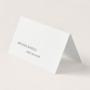 Unieke moderne zwart-wit minimalist visitekaartje