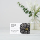 Unieke, moderne, zwarte-bessenvoedingsdeskundige visitekaartje (Staand voorkant)