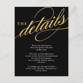 Unieke, moderne zwarte en gouden Kaarten invoegen