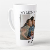 Unieke Moederdag Cadeau Verrassing Latte Mok (Linkerhoek)