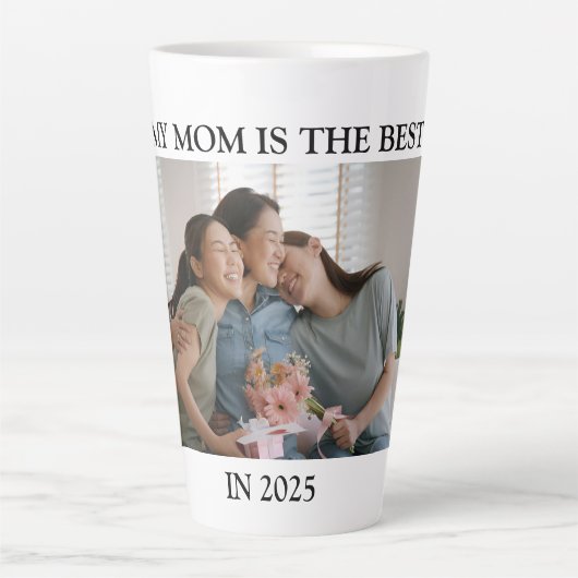 Unieke Moederdag Cadeau Verrassing Latte Mok (Voorkant)