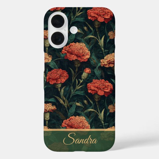 Unieke Moederdag Cadeaus Anjer Bloemstuk Maatwerk Case-Mate iPhone Case (Achterkant)