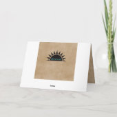 Unieke Moederdag Kaart met Aqua Roos (Achterkant)