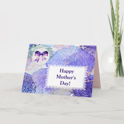 Unieke Moederdag-Kaart met boog Feestdagen Kaart (Voorkant)