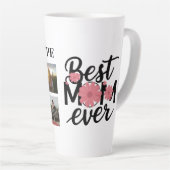 Unieke Moeder's Vijf Fotocollage Latte Mok (Rechterhoek)