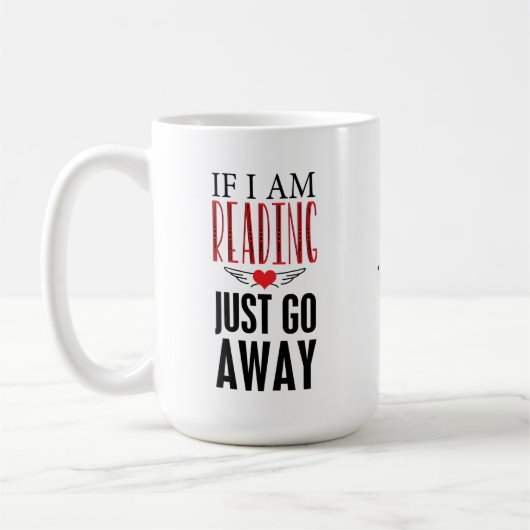 Unieke Mok voor boekenliefhebbers als ik aan het l (Links)