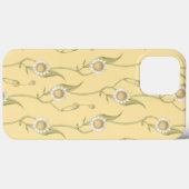 Unieke monogram gele madeliefjesbloem Case-Mate iPhone case (Achterkant (horizontaal))