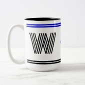 Unieke Monogram Koffie Mok (Modern Initiaal Gift) (Links)