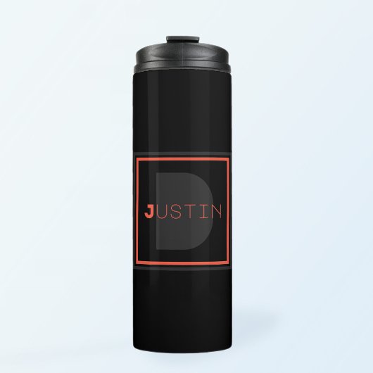 Unieke monogram thermosbeker