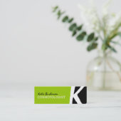 Unieke Monogram-Visitekaartjes Mini Visitekaartje (Staand voorkant)