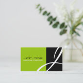 Unieke Monogram-Visitekaartjes Visitekaartje (Staand voorkant)