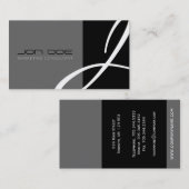 Unieke Monogram-Visitekaartjes Visitekaartje (Voorkant / Achterkant)