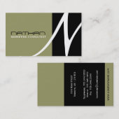 Unieke Monogram-Visitekaartjes Visitekaartje (Voorkant / Achterkant)