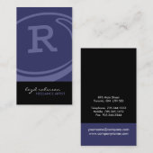 Unieke Monogram-Visitekaartjes Visitekaartje (Voorkant / Achterkant)