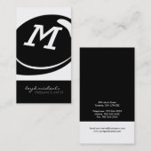 Unieke Monogram-Visitekaartjes Visitekaartje (Voorkant / Achterkant)