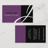 Unieke Monogram-Visitekaartjes Visitekaartje (Voorkant / Achterkant)