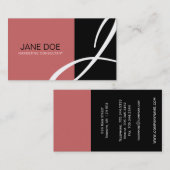 Unieke Monogram-Visitekaartjes Visitekaartje (Voorkant / Achterkant)