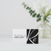 Unieke Monogram-Visitekaartjes Visitekaartje (Staand voorkant)