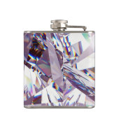 Unieke monogram voor de naam van het Chic Diamond- Heupfles (Achterkant)