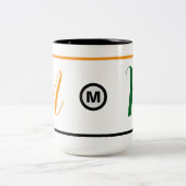 Unieke Monogrammed Initiaal Koffie Mok (Cadeau ide (Center)